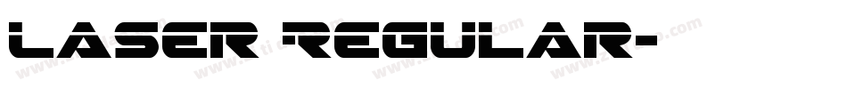 Laser Regular字体转换
